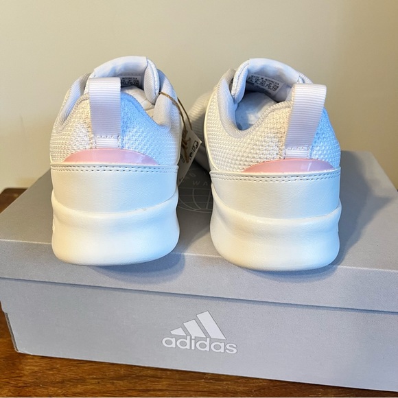 ADIDAS Women’s QT Racer White/Pink - Picture 6 of 10